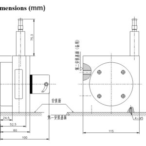 4000 mm Stroke Draw Wire Linear Displacement Sensor Transducer Line Driver 5V CESI-M4000L