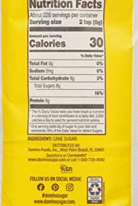 Domino Premium Pure Cane Granulated Sugar, 4 LB Bag (Pack of 2)