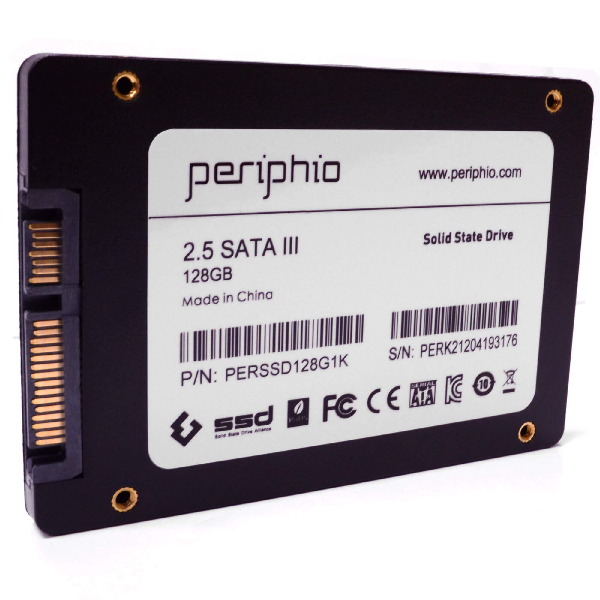 Periphio SSD 128GB 2.5" SATA3 High Speed Performance Boost Internal Solid State Drive for PC, Laptop, MAC