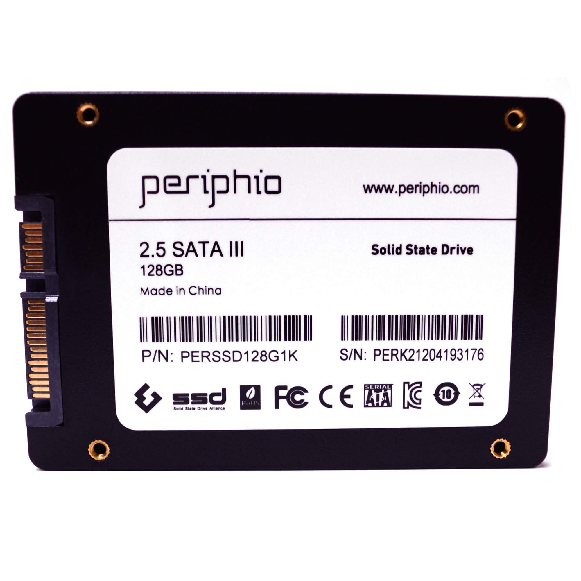 Periphio SSD 128GB 2.5" SATA3 High Speed Performance Boost Internal Solid State Drive for PC, Laptop, MAC