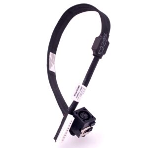 deal4go dc power jack harness cable charging port replacement for dell alienware 17 r2 r3 p43f t8dk8 dc30100to00