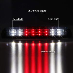 LED 3rd Brake Light, Waterproof Cargo lamp High Mount Stop Light Fit for Ford F250 F350 Super Duty (99-16), for Explorer (01-05), for Ranger (93-11), for Mazda (94-10) (Black Housing Smoke Lens)