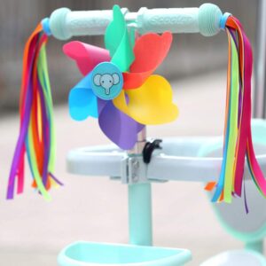 MOHLX Bike Streamers Bicycle Handlebar Streamers Colorful Polyester Streamers Bike Grips Tassel Streamers Kids Bike Decorations for Baby Carrier Accessories