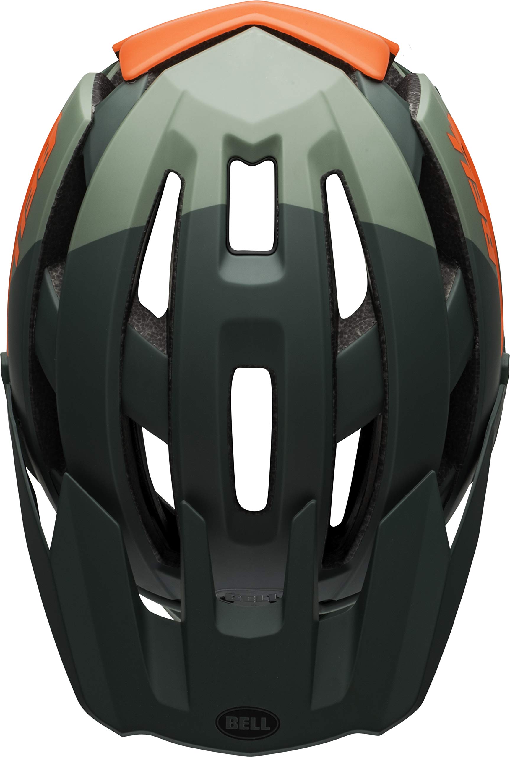 BELL Super Air MIPS Adult Mountain Bike Helmet - Matte/Gloss Green/Infrared, Large (58-62 cm)