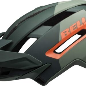 BELL Super Air MIPS Adult Mountain Bike Helmet - Matte/Gloss Green/Infrared, Large (58-62 cm)