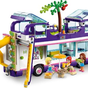 LEGO 41395 Friends Friendship Bus Toy with Swimming Pool and Slide, Summer Holiday Playsets for 8+ Year Old