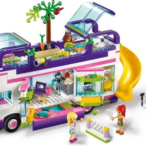 LEGO 41395 Friends Friendship Bus Toy with Swimming Pool and Slide, Summer Holiday Playsets for 8+ Year Old