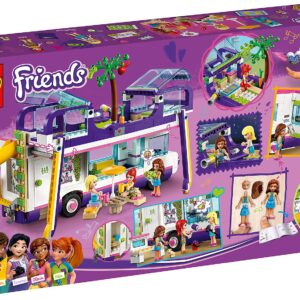 LEGO 41395 Friends Friendship Bus Toy with Swimming Pool and Slide, Summer Holiday Playsets for 8+ Year Old