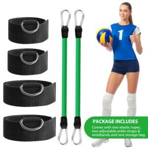 TOBWOLF Volleyball Training Pass Rite Aid Resistance Band, Elastic Pull Rope Exercise Resistance Bands, Volleyball Jump Bounce Drills Rope Agility Training Prevent Excessive Upward Arm Movement