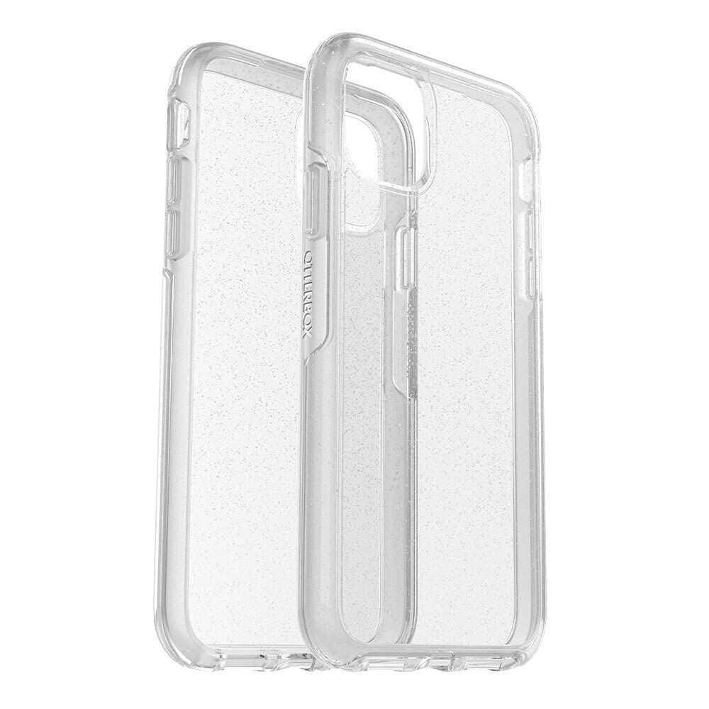 OtterBox iPhone 11 Symmetry Series Case - STARDUST (SILVER FLAKE/CLEAR), ultra-sleek, wireless charging compatible, raised edges protect camera & screen