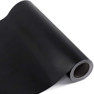 sghuo matte black vinyl 12 inches by 20 feet permanent adhesive vinyl rolls for signs, scrapbooking and craft cutters