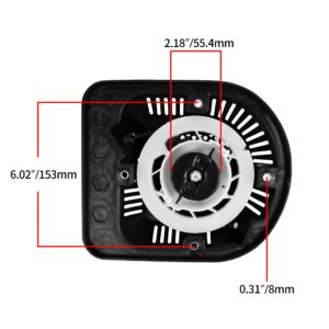 Recoil Starter Assembly Compatible with HL252300 Pressure Washer 099980425056