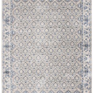 SAFAVIEH Brentwood Collection 10' x 13' Light Grey/Blue BNT869G Oriental Distressed Non-Shedding Living Room Bedroom Dining Home Office Area Rug