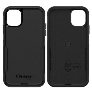 otterbox iphone 11 commuter series case - black, slim & tough, pocket-friendly, with port protection