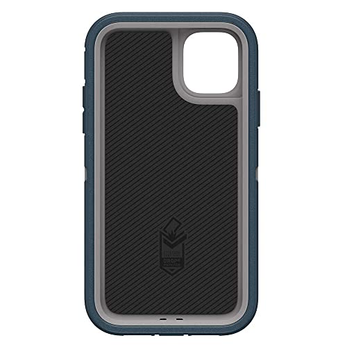 OtterBox iPhone 11 Defender Series Case - GONE FISHIN (WET WEATHER/MAJOLICA BLUE), rugged & durable, with port protection, includes holster clip kickstand