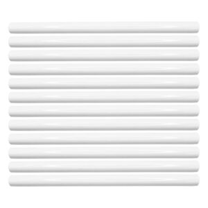 Questech Decor Soho Bullnose Tile Liner, 3/4 x 12 Inch Decorative Tile Edge Trim, Decorative Shower Tile Border, Kitchen Backsplash Tile Trim, Bright White Polished, 12 Pack