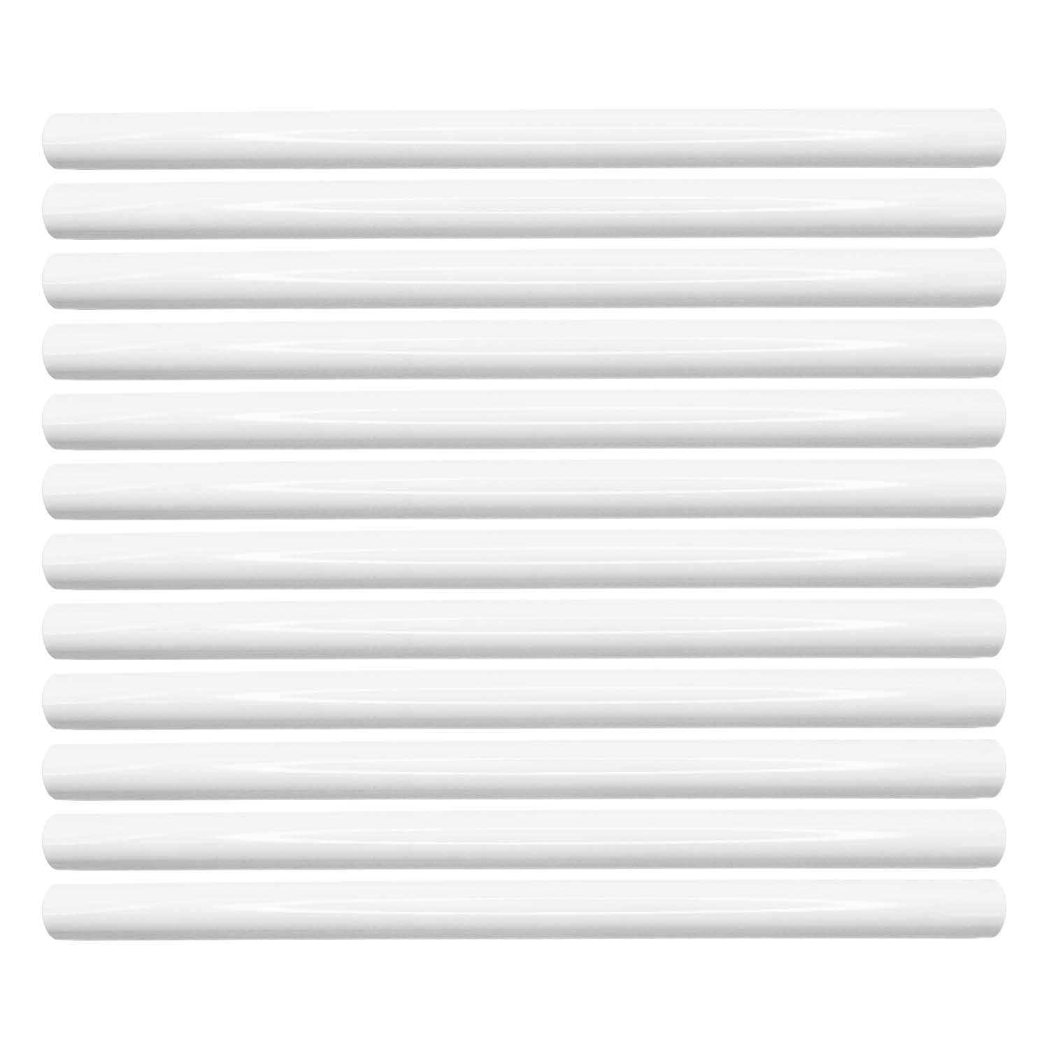 Questech Decor Soho Bullnose Tile Liner, 3/4 x 12 Inch Decorative Tile Edge Trim, Decorative Shower Tile Border, Kitchen Backsplash Tile Trim, Bright White Polished, 12 Pack