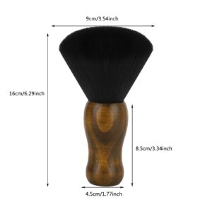 Barber Neck Duster Brush, Yebeauty Large Soft Barber Hair brush for Hair Cutting, Hair Sweep Brushes with Natural Fiber Wooden Handle Cutting Kits