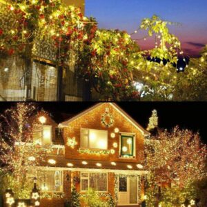 Twinkle Star 300 LED Christmas Mini String Lights, 99 FT Fairy Lights with Safe Adapter for Indoor Outdoor Home Garden Party Christmas Decoration, Warm White