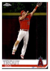 2019 topps chrome #200 mike trout nm-mt los angeles angels baseball