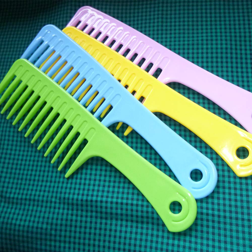 4 Pcs Wide Tooth Comb Detangling Hair Brush Wide Comb Detangler Comb Curl Comb, Best Styling Comb for Long, Wet or Curly Hair Improve Blood Circulation