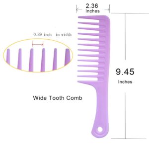 4 Pcs Wide Tooth Comb Detangling Hair Brush Wide Comb Detangler Comb Curl Comb, Best Styling Comb for Long, Wet or Curly Hair Improve Blood Circulation