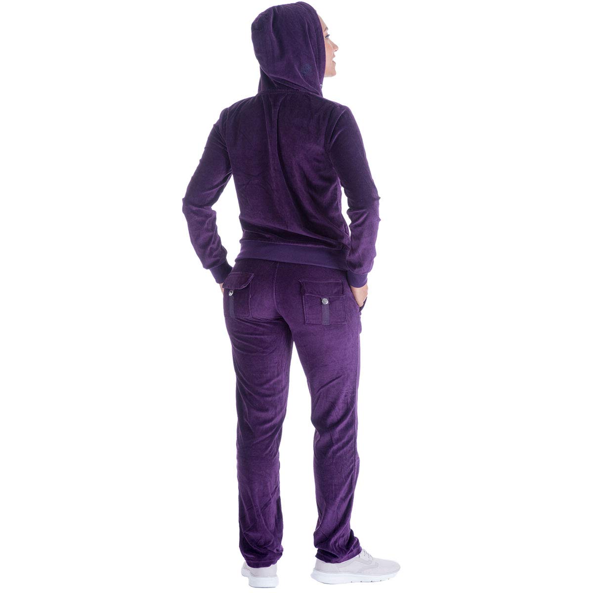 Sweat Suits for Women Set Jogging Workout Active wear Velour Outfits Hoodie and Sweatpants Cute (3XL, Purple) Tracksuits XX-Large Purple