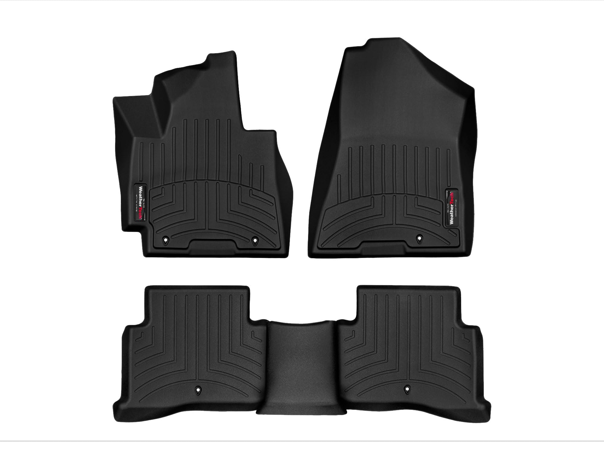 WeatherTech Custom Fit FloorLiners for Hyundai Tucson - 1st & 2nd Row (44816-1-2), Black