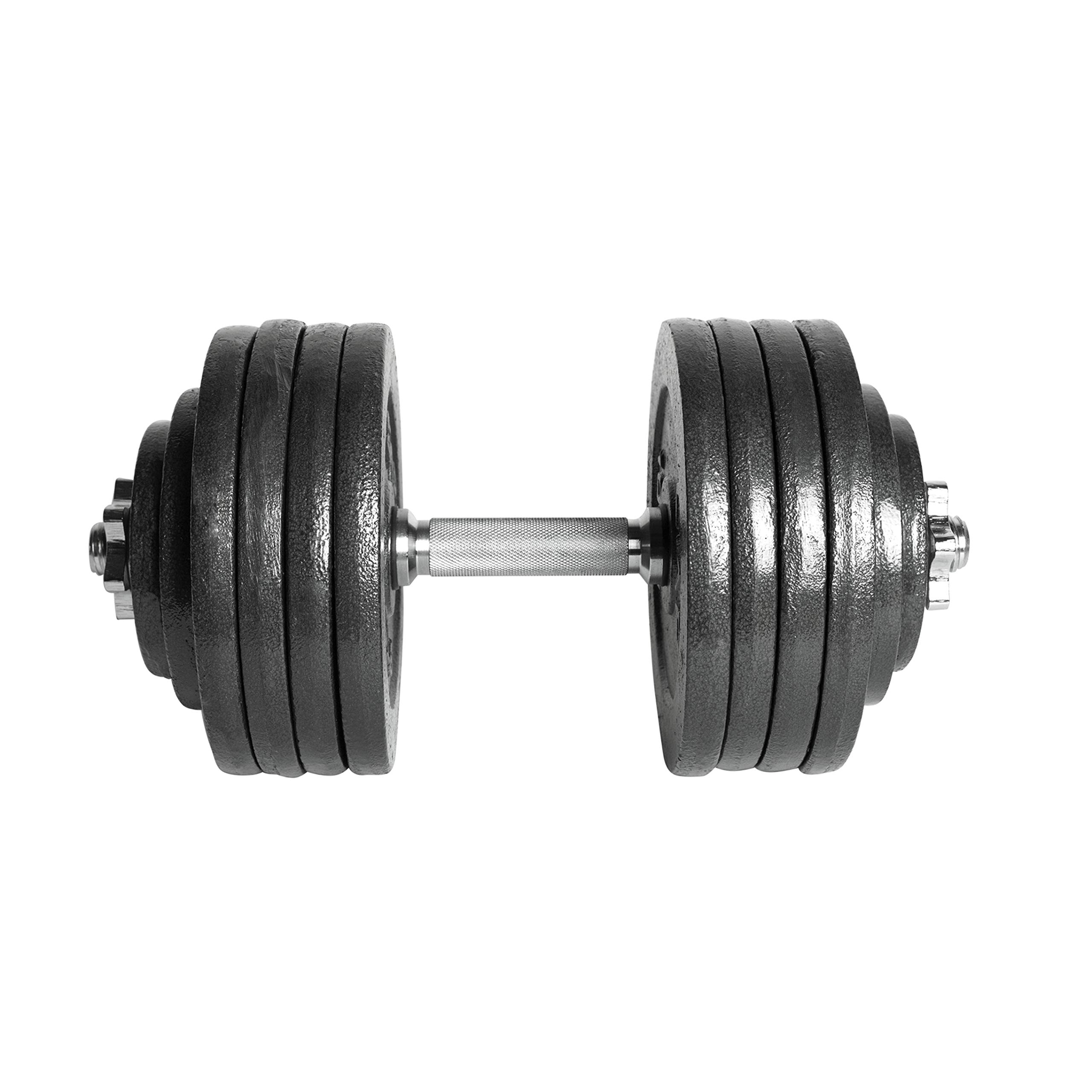 CAP Barbell 200-Pound Adjustable Dumbbell Weight Set, Black