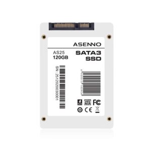 ASENNO 120GB 128GB 2.5 Inch SSD Internal Solid State Hard Drive for Notebook Tablet Desktop PC(120GB)