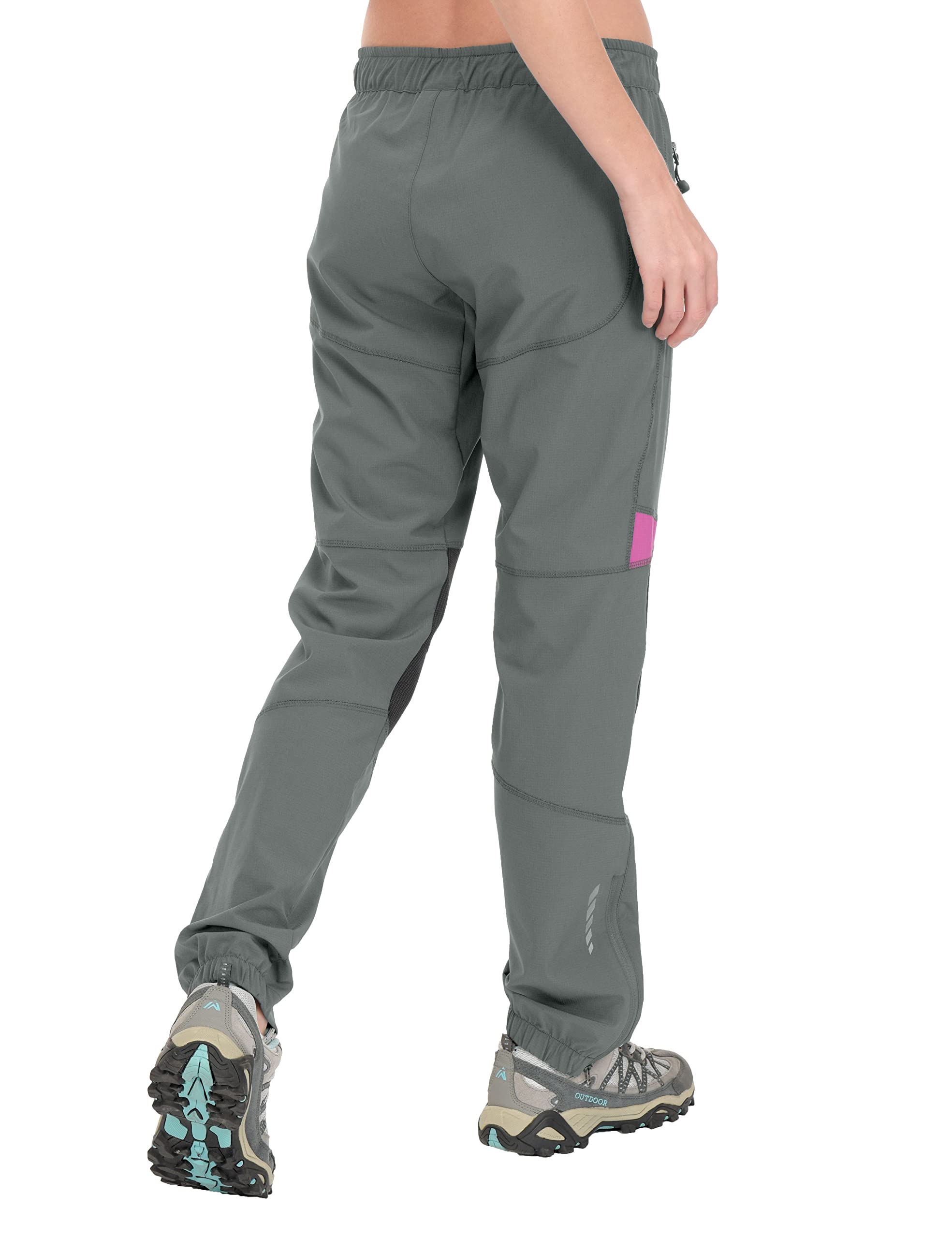 Little Donkey Andy Women's Lightweight Quick Dry Hiking Pants Reinforced Knees UPF 50 for Mountain Climbing Camping Gray XS