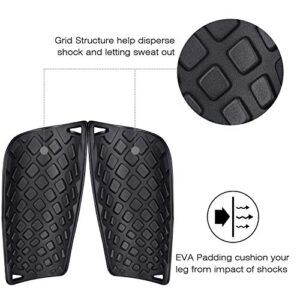 Gonex Soccer Shin Guards for Kids Adult, Youth Boys Girls Shin Guards Slip in Soccer Shin Pad Sleeves Canilleras for Football Games, EVA Cushion Protection Reduce Shocks & Injuries