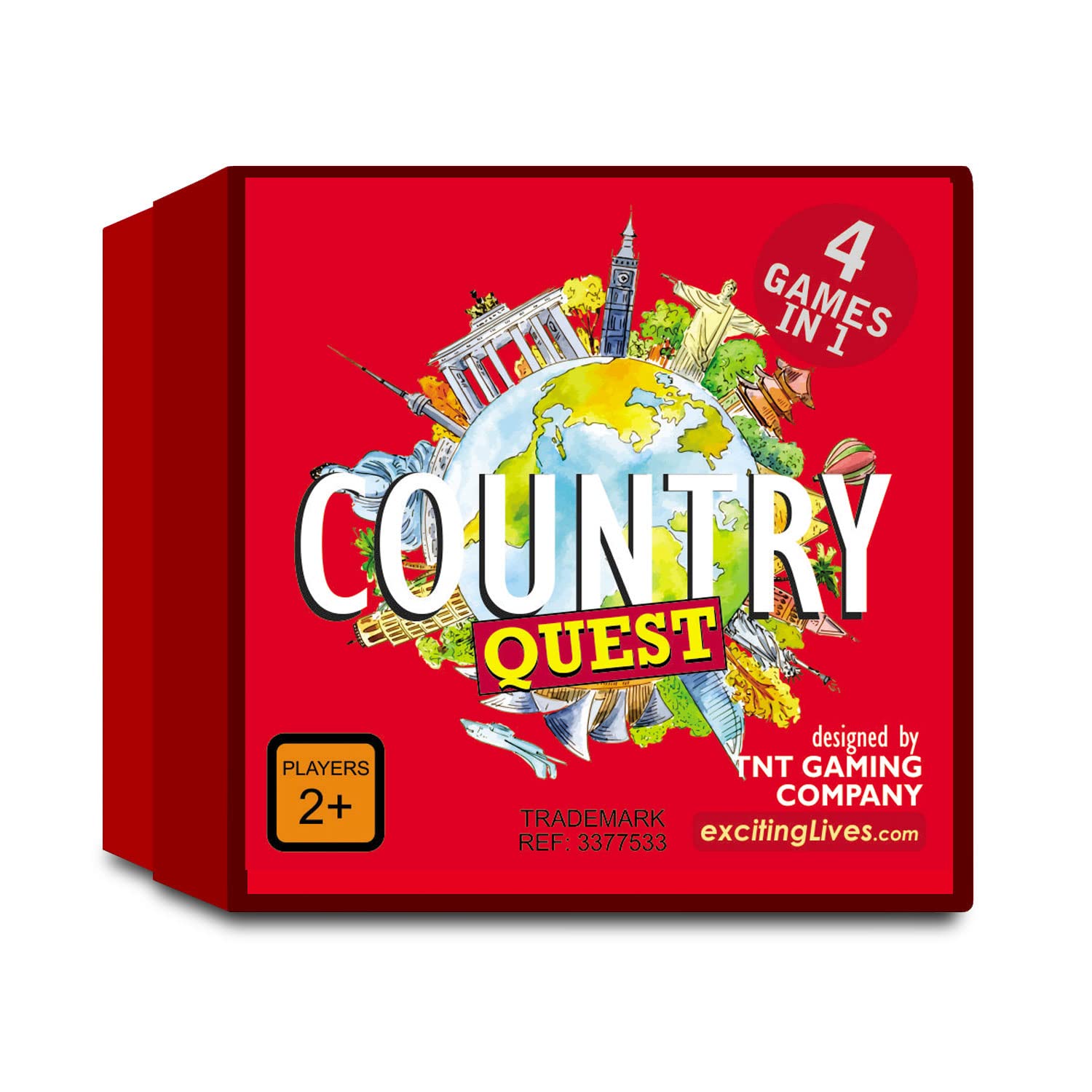 TNT Gaming Company Tnt Gaming Company Country Quest - Kids World Knowledge Card Game