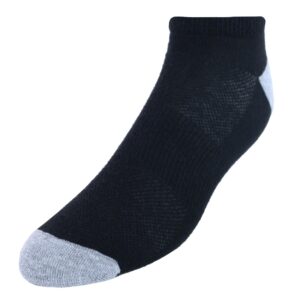 hanes mens x-temp lightweight low cut socks, 12-pair pack casual sock, black, 6 12 us