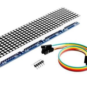 NOYITO MAX7219 Dot Matrix Module 4 in 1 Display Module Blue Red Green Three Colors with 5Pin Wire - Upgrade (Blue)