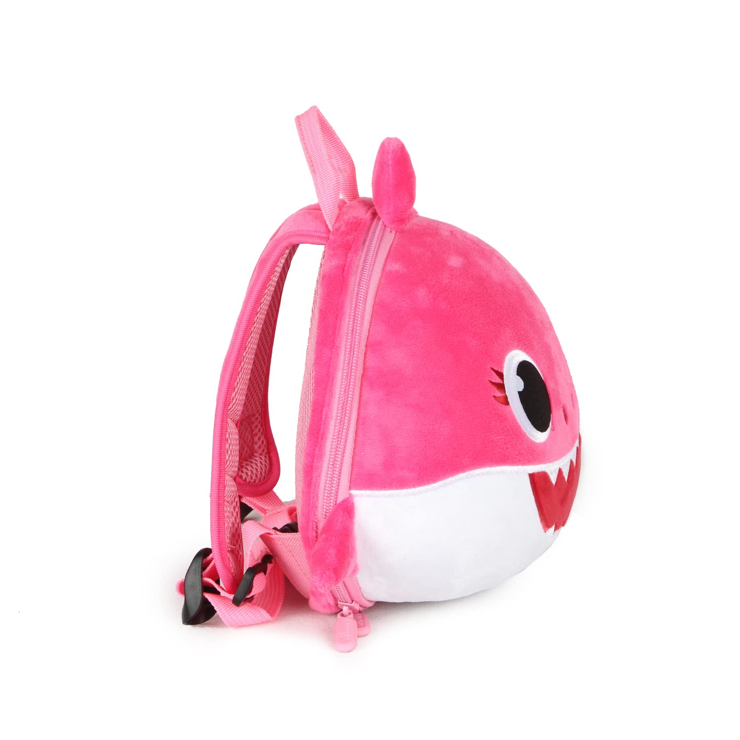 Supercute Kid's Backpack 3D Shark Shape With Toddler Safety Harnesses & Leashes, Preschool Backpack for 2-5 Years Old Girls Boys (Rose)