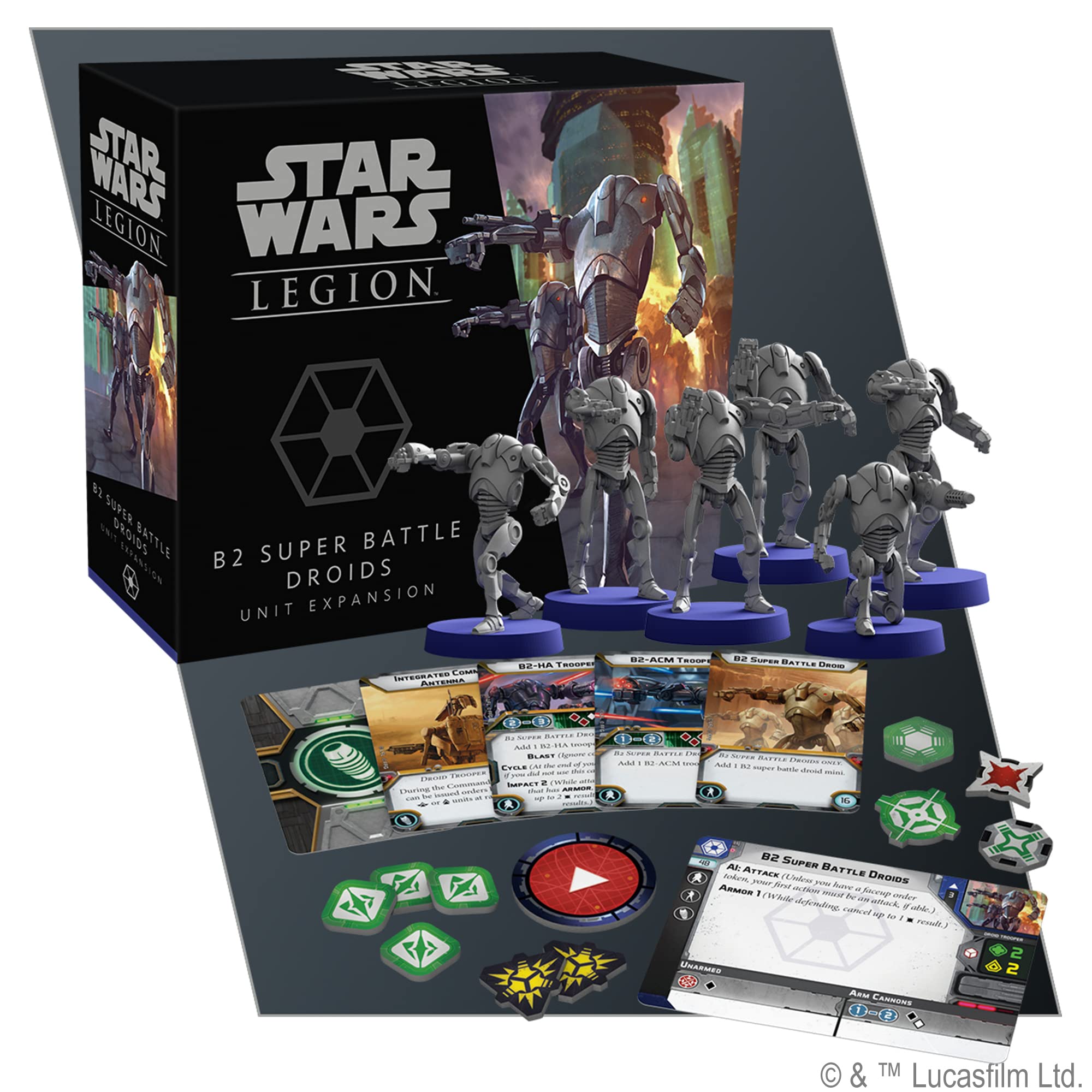 Star Wars Legion B2 Super Battle Droids Expansion | Two Player Battle Game | Miniatures Game | Strategy Game for Adults and Teens | Ages 14+ | Average Playtime 3 Hours | Made by Atomic Mass Games