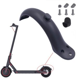 glodorm rear fender mugguard kit for mijia scooter replace parts accessories for xiaomi m365/m365 pro electric scooter (black)