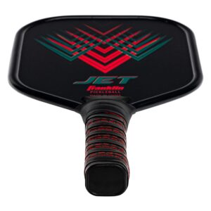 Franklin Sports Pickleball Paddle - Titus + Jet Aluminum Plated Pickleball Paddles - USA Pickleball (USAPA) Approved Paddle - 8mm Thick Core,Red