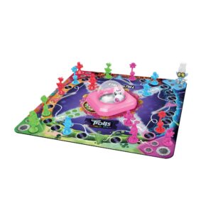 Trouble: DreamWorks Trolls World Tour Edition Board Game for Kids Ages 5 and Up; Includes Tiny Diamond Figure with Hair, Model:E8906