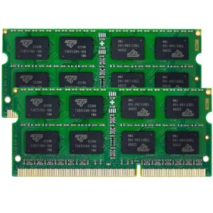 Timetec 16GB KIT(2x8GB) DDR3L/DDR3 1600MHz(DDR3L-1600) PC3L-12800 Non-ECC Unbuffered 1.35V/1.5V CL11 2Rx8 Dual Rank 204 Pin SODIMM Laptop Notebook RAM