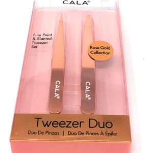 Cala Rose gold tweezer duo