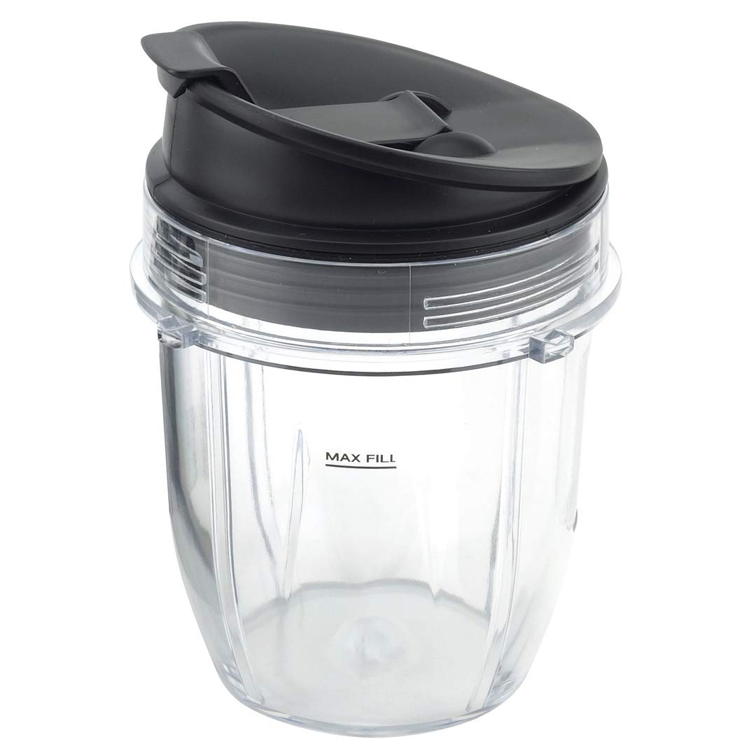 Felji 12 oz Cup with Sip & Seal Lid Replacement Part for Nutri Ninja Auto-iQ Blender