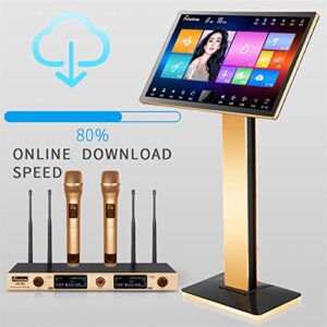 Karaoke Machine, All in One Karaoke Player, 22" Touch Screen YouTube Movie Song, Cloud Song Update, Wireless Mic KTV System