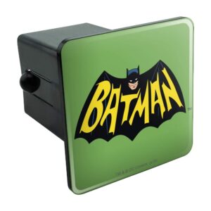 batman classic tv series logo tow trailer hitch cover plug insert