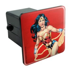 wonder woman character tow trailer hitch cover plug insert