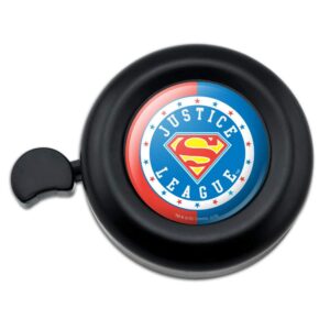 justice league superman athletic logo bicycle handlebar bike bell