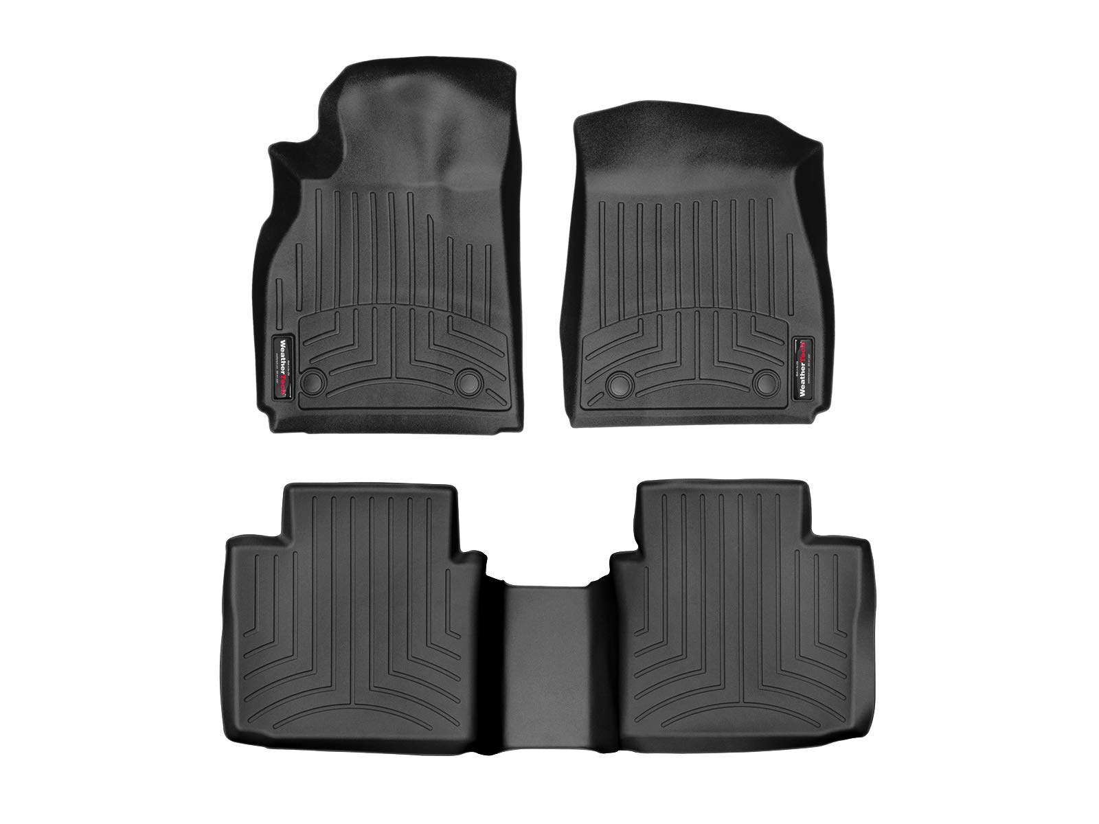 WeatherTech Custom Fit FloorLiners for Cadillac XTS - 1st & 2nd Row (44460-1-2), Black