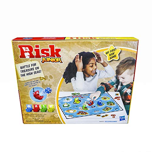 Hasbro Gaming Risk Junior : Strategy Board Game; A Kid's Intro to The Classic Game for Ages 5 and Up; Pirate Themed (Amazon Exclusive)