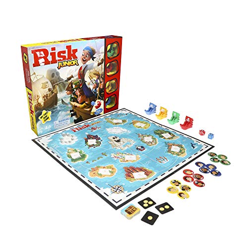 Hasbro Gaming Risk Junior : Strategy Board Game; A Kid's Intro to The Classic Game for Ages 5 and Up; Pirate Themed (Amazon Exclusive)